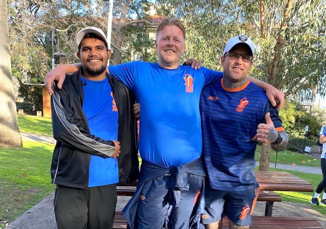 Three On My Feet participants at Claisebrook parkrun